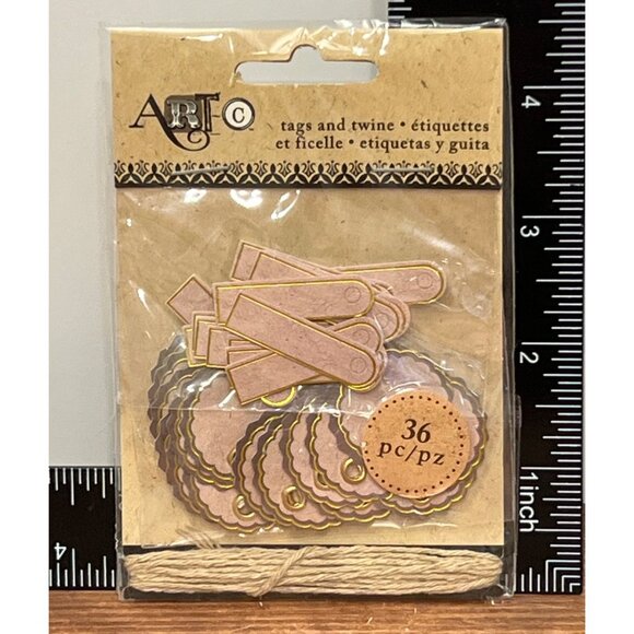 ArtC 36-Piece Tags & Twine Set For Crafting Gift Wrapping & DIY Projects 23842R6 - Picture 1 of 3